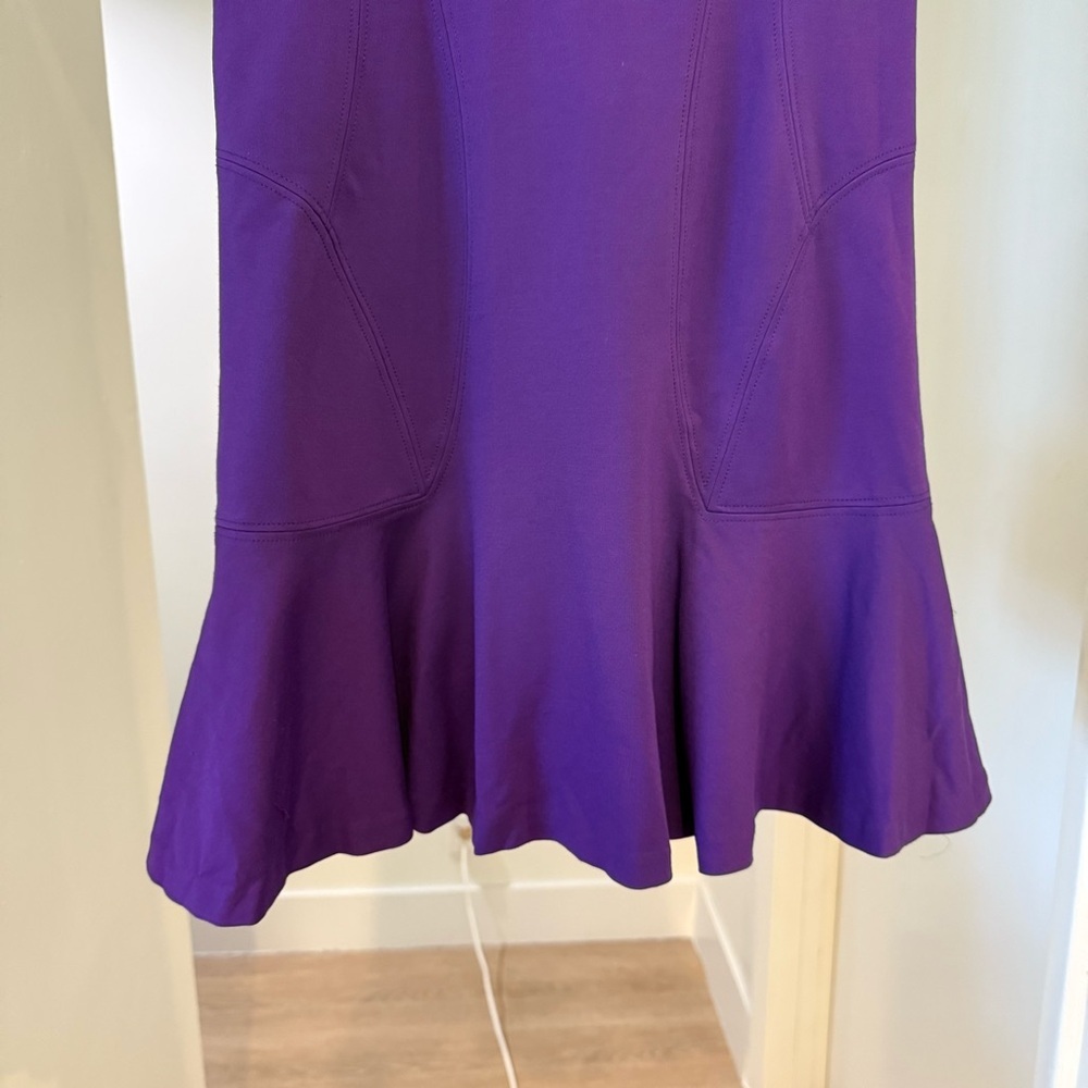 Diane Von Furstenberg Purple Jaelyn Mini Dress Sz 10 Minimalist Quiet Luxury - Picture 6 of 13